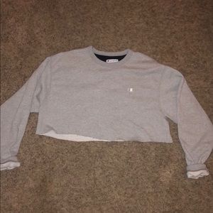 Cropped Champion crewneck